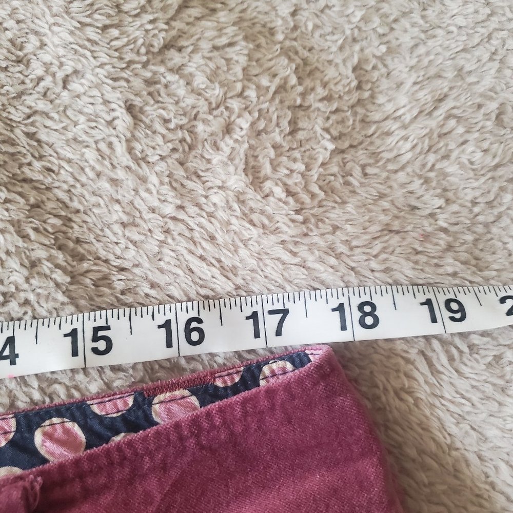 Boden dark mauve velvet pants, size UK16/US12 - Picture 6 of 7